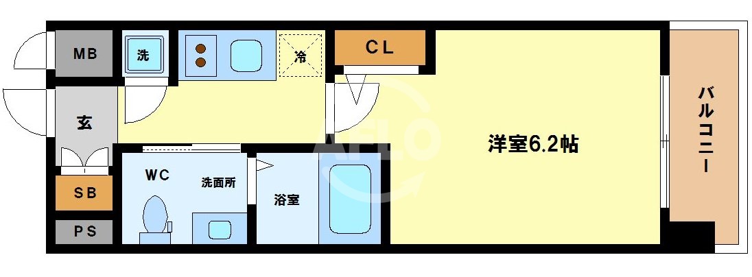 エスリード江戸堀の間取り写真