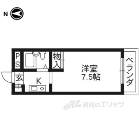メルディアキューブ観月橋の間取り写真