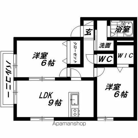 ＪＲ東海道本線 浜松駅 バス乗車時間：15分 最寄りバス停で下車 徒歩7分 2階建 築21年の間取り写真