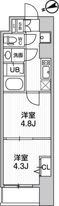 TASUKI RICHESSE KAMATAの間取り写真