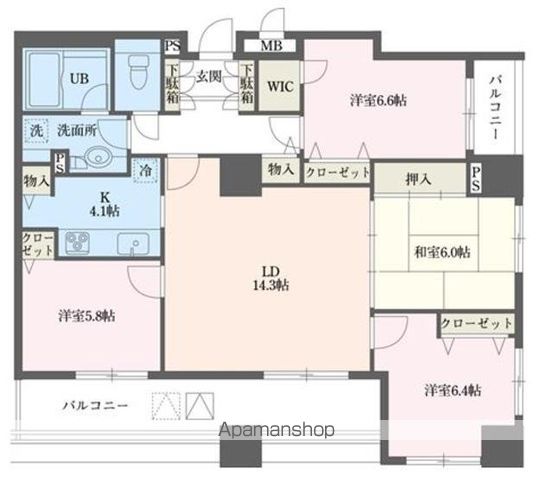 ドゥーエ横浜駅前の間取り写真