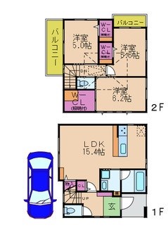 ヴェルデヴィラの間取り写真