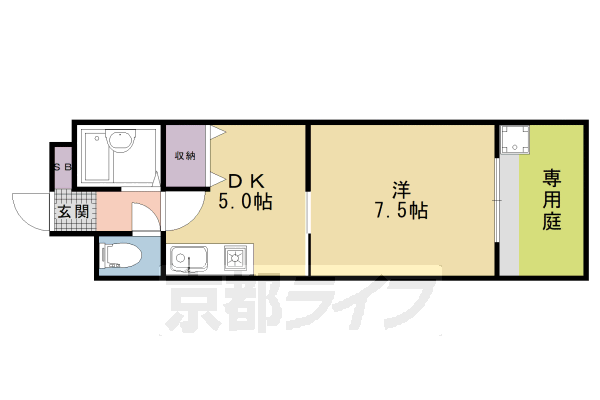 マンション西嵐の間取り写真