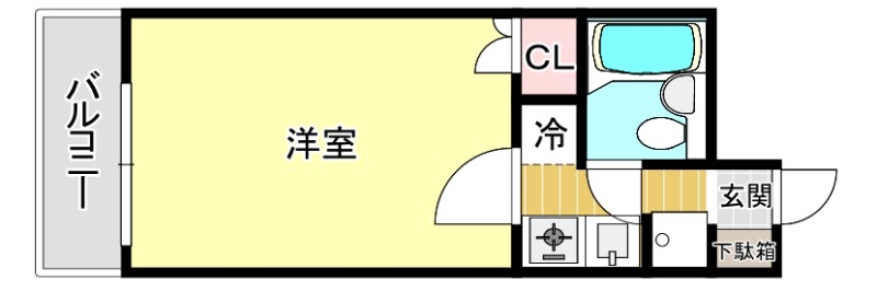 ダイアパレス博多駅南の間取り写真