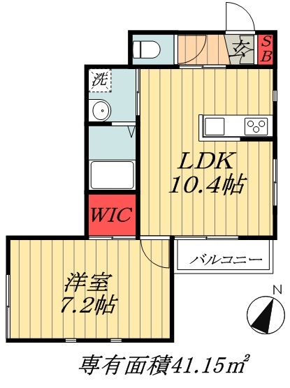 ＪＲ総武線 下総中山駅 徒歩5分 2階建 築15年の間取り写真