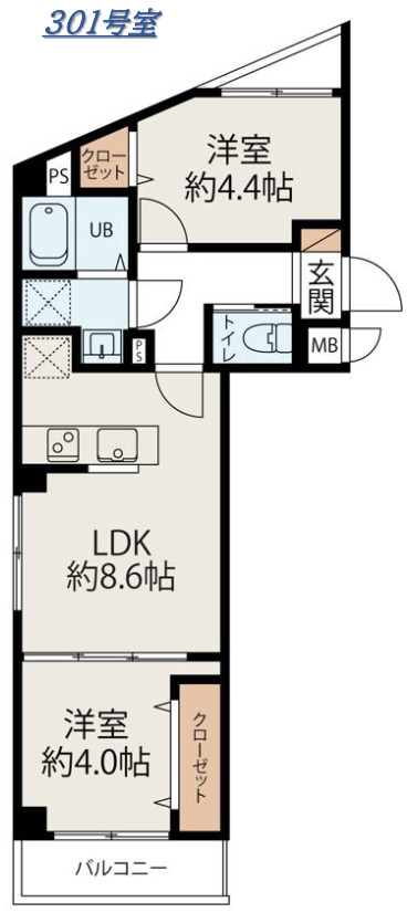 ＪＲ総武線 千葉駅 徒歩10分 4階建 新築の間取り写真