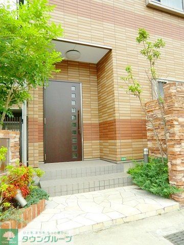 エントランス　緑で心が和みます