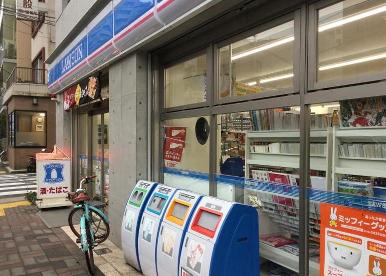 コンビニ　ローソン新大橋1 丁目店（コンビニ）まで189m