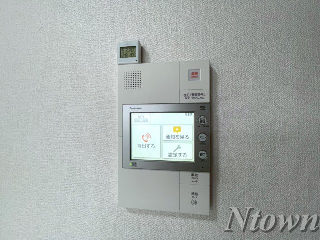 セキュリティ　モニター付きインターホンです