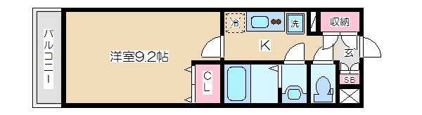 ＪＲ京浜東北線 鶴見駅 バス乗車時間：12分 最寄りバス停で下車 徒歩4分 3階建 築16年の間取り写真