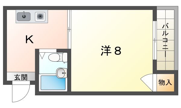 ランドマーク春日寝屋川の間取り