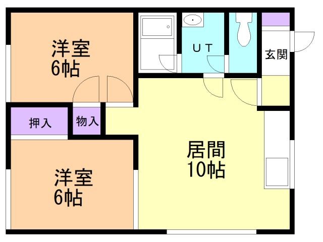 メゾン白樺の間取り