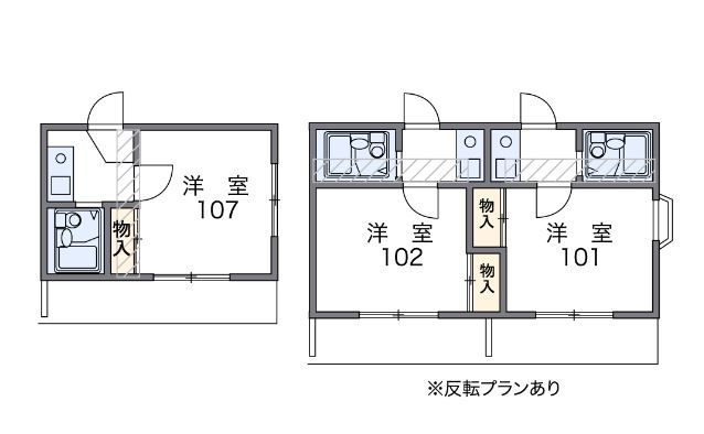 レオパレス岡崎公園の間取り