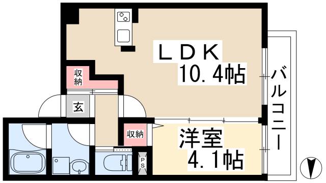 パラドール吹上の間取り