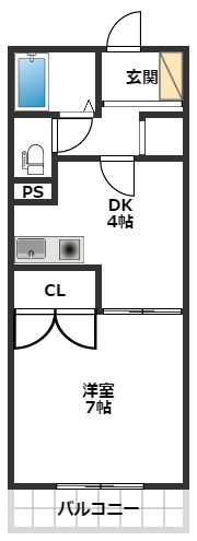 那珂川市中原のマンションの間取り