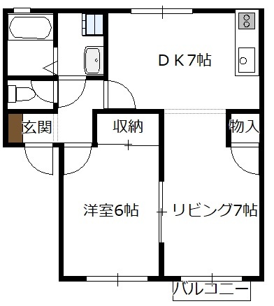 カンパーニュＴＮの間取り