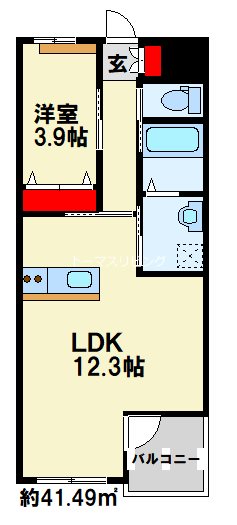 Prestige del 西海岸の間取り