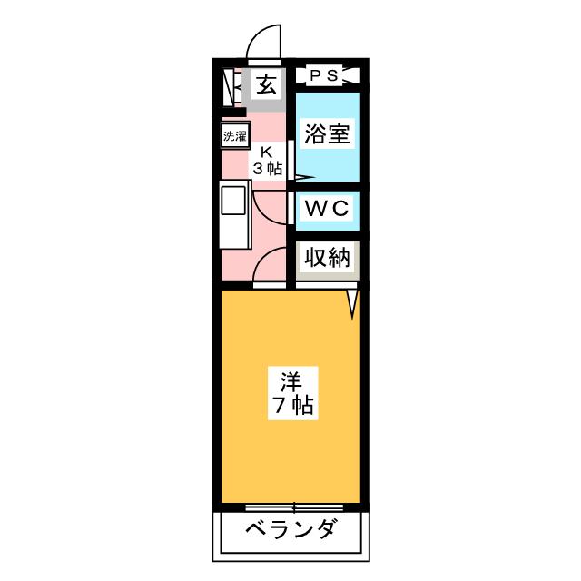 サンメゾンヒラニ６号館の間取り