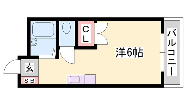 姫路市御立北のマンションの間取り