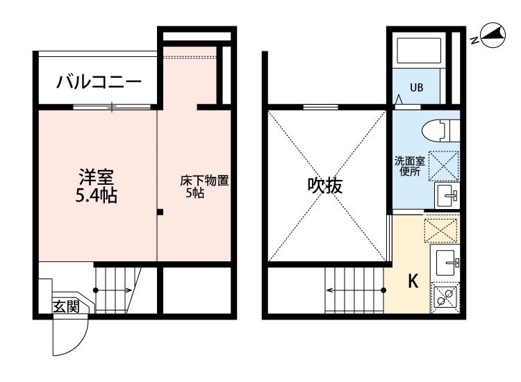 名古屋市守山区金屋のアパートの間取り