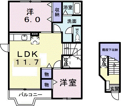 エトワールＫ・Ｂの間取り