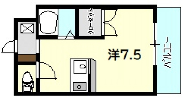 広島市安佐南区大塚西のマンションの間取り