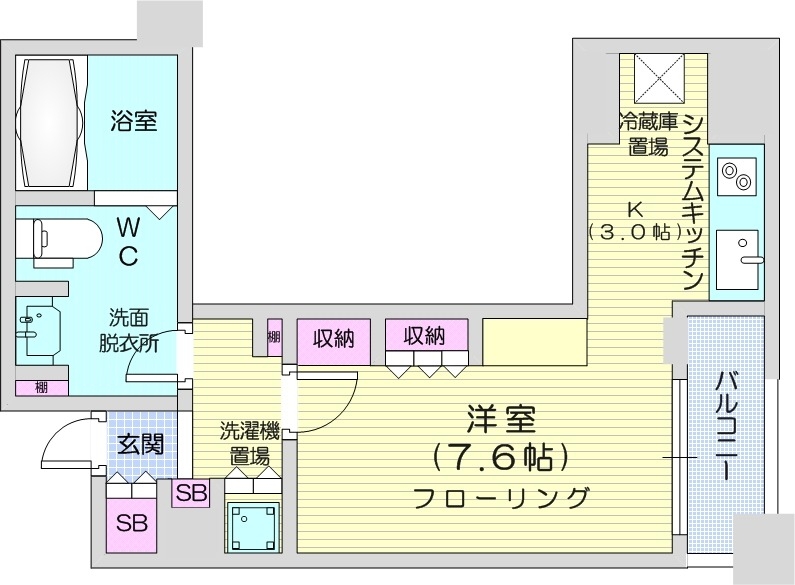 プライムメゾン大通公園の間取り