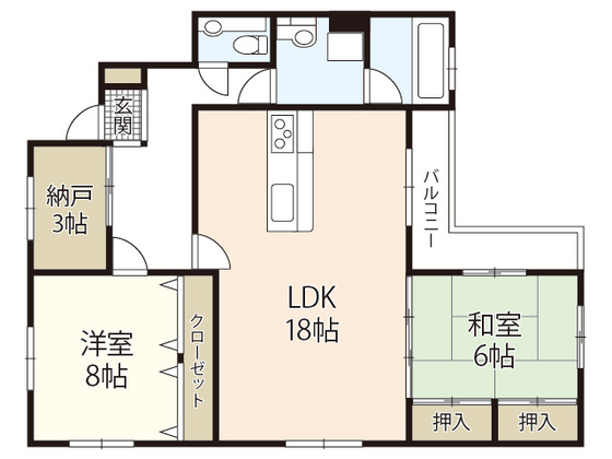 トータテ翠町マンションの間取り