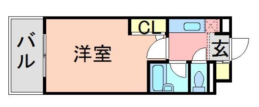 エスリード天神第２の間取り