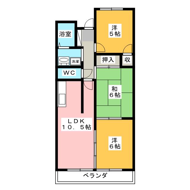 イーストコートＳＫの間取り