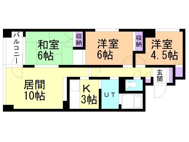 ベルエアーパレス滝川の間取り