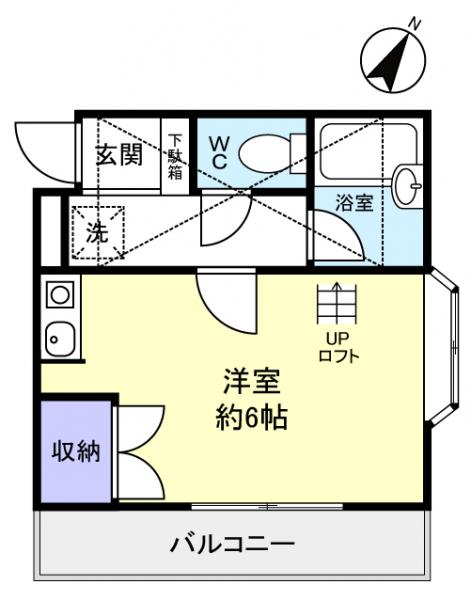 ロフティーフラワー１号館の間取り