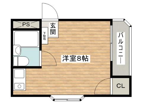 中穂積ハイツの間取り