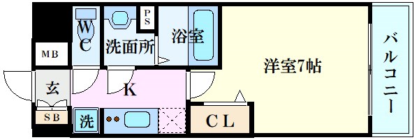 プレサンス広島中央の間取り