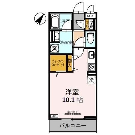 熊谷市桜木町のアパートの間取り