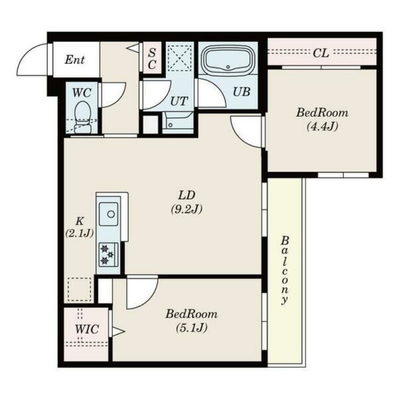 S-RESIDENCE北円山alesiaの間取り