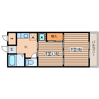 【メゾンドール館町の間取り】