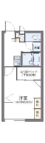 レオパレスヒメフィールの間取り