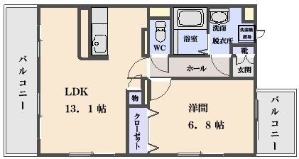 【グランストーク西島の間取り】