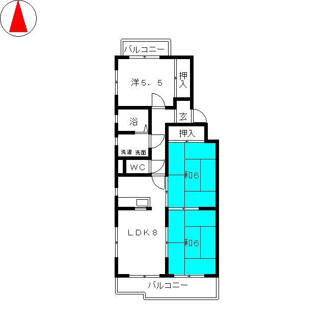 メゾンやしまの間取り