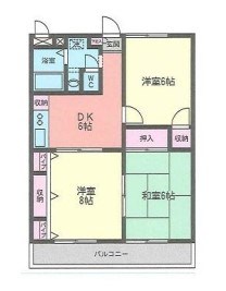 横浜市戸塚区下倉田町のマンションの間取り