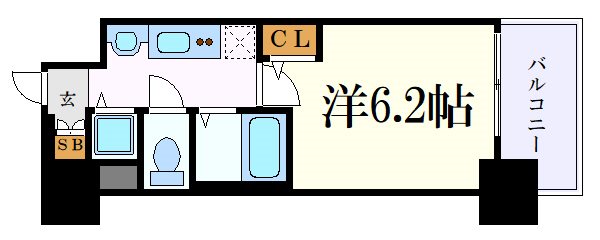 名古屋市西区名駅のマンションの間取り