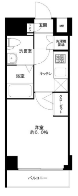 AXAS新宿中落合の間取り