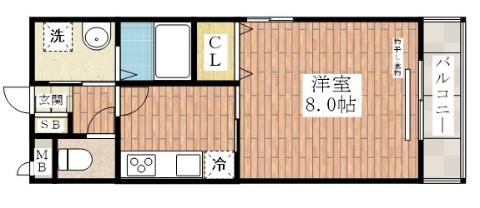 グラースラフィネ南春日丘の間取り