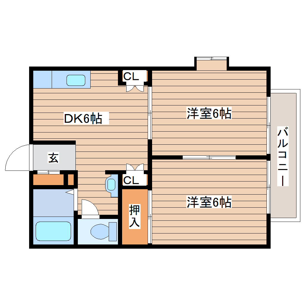 フレグランスハイツの間取り