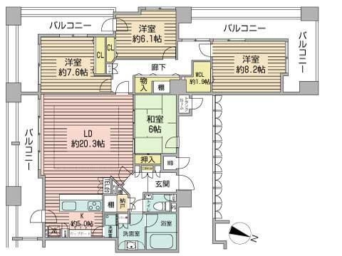 プライムアーバン円山北四条の間取り