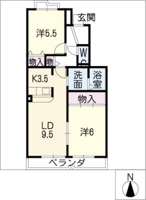 ドルフ・Ｓ　Ｂ棟の間取り