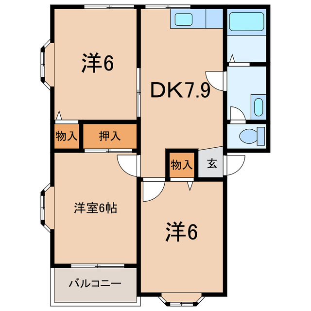 オリーブアネックスの間取り