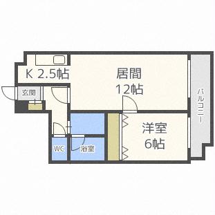 ダイアナ南山鼻ヒルズＩＩ　Ｂの間取り