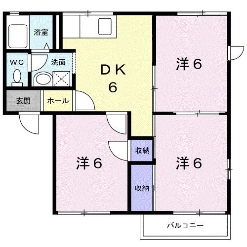 エーデルハイムＡの間取り